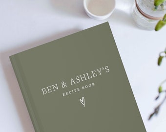 Personalized Recipe Book- Custom Cookbook- Personalized Name Recipe Book Binder- Family Cook Book- Family Chef- Cooking Journal- Couple Gift