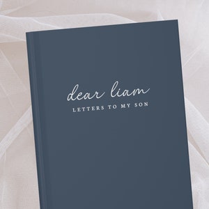 Cuaderno de cartas para mi hijo - Diario con mi querido hijo - Diario con nombre personalizado - Regalo de diario personalizado - Para mi hijo - Recuerdo - Regalo de cumpleaños para mi hijo