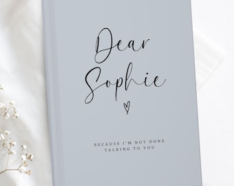 Custom Grief Journal, Personalized Loss of Loved One, Memorial Keepsake Hardcover Notebook, Sympathy Present, In Loving Memory, Parent Loss