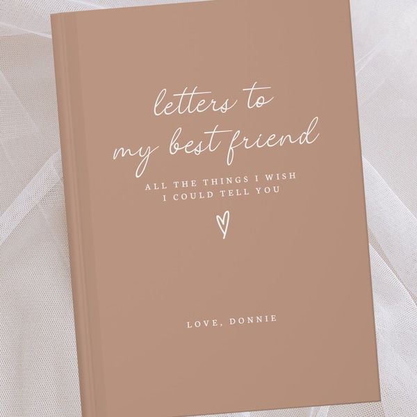 Brieven aan mijn beste vriend Notebook-verlies van vriend verdriet Journal-Memorial Gift-Bestie Remembrance Gift-cadeau voor rouw-verlies sympathie