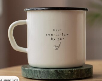 Custom Son-In-Law Golf Mug Personalized Son In Law Gift Wedding Gift for Son in Law from Mother in Law Gift From In Laws Birthday Present
