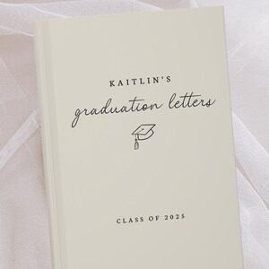 Libro de visitas para la fiesta de graduación: libro personalizado para la fiesta de graduación de la clase de 2025: regalo de graduación de la escuela secundaria y la universidad: libro de cartas y consejos para graduados