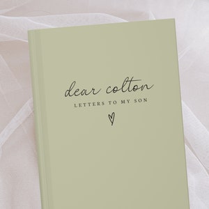 Cartas a mi hijo Cuaderno- Querido hijo Diario- Diario de nombre personalizado- Regalo de diario personalizado- A mi hijo- Recuerdo de la memoria- Regalo de cumpleaños del hijo