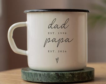 Personalized Grandpa Mug- Est 2026 2027 Gift New Grandpas- Custom Name Future Papa Pregnancy Announcement- First Time Nonno Paps Cup Gifts