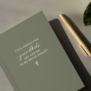 Cosas lindas que nuestros nietos dicen y hacen- Regalo para abuelos- Regalos para abuela y abuelo- Cartas a nieta nieto- Regalo de diario personalizado