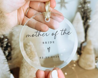 Mother of the Bride Custom Ornament Personalized Gift from Bride to Mom Custom Wedding Day Thank You Present Mother’s Day Appreciation Gifts