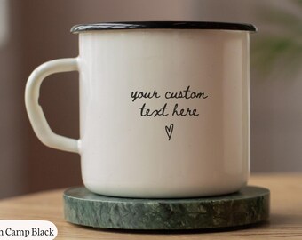 Custom Text Mug Personalizable Coffee Cup Gift Customized Mugs Ceramic Cups Personalized Text or Quote Birthday Present Christmas Gifts