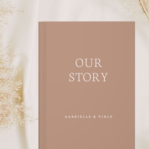 Our Story Journal- Personalized Couples Notebook- Custom Anniversary Gift- Valentine's Day Gift- Paper Anniversary Gift- Engagement- Dating