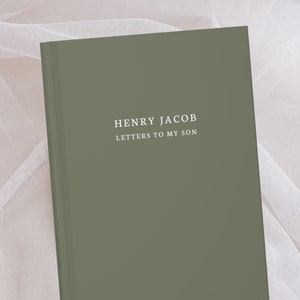 Cartas a mi hijo Cuaderno- Querido hijo Diario- Diario de nombre personalizado- Regalo de diario personalizado- A mi hijo- Recuerdo de la memoria- Regalo de cumpleaños del hijo