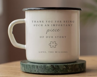 Thank You For Being Such An Important Piece Gift for Babysitter Nanny Aunt Coach Tutor Teacher Personalized Appreciation Present End of Year