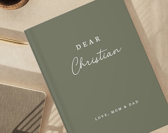 Letters To My Son Notebook- Dear Son Journal- Personalized Name Journal- Custom Journal Gift- To My Child- Memory Keepsake- Birthday Gift