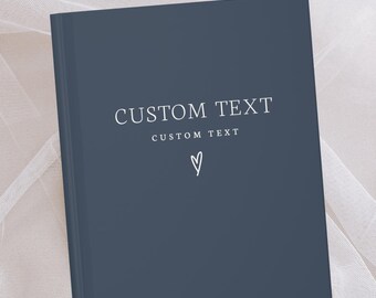 Personalized Notebook- Custom Text Notebook- Custom Logo Book- Custom Journal- Custom Book with Own Text- Company Gift- Quote Notebook Cover