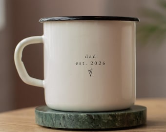 Personalized New Dad Est 2026 2027 Gift Custom Future Parent Gifts First Time Daddy Fathers Day Birthday Present Baby Shower Gifts for Dad