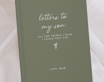 Lettere a mio figlio Diario del lutto Perdita di un figlio Quaderno Regalo Ricordo del bambino Ricordo Regalo per genitori in lutto Regalo commemorativo per neonato