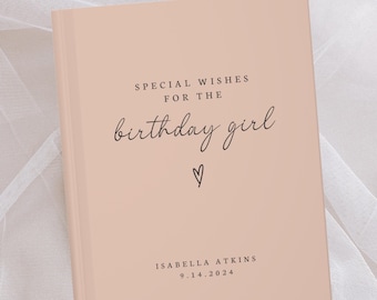Speciale wensen voor het feestvarken - Fijne verjaardag gastenboek - Gastenboek verjaardagsfeestje - Verjaardagsbrieven voor dochter tiener cadeau notitieboek