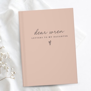 Letters To My Daughter Notebook Dear Daughter Journal Personalized Name Gift Custom Baby Shower Present Memory Keepsake Book First Time Mom