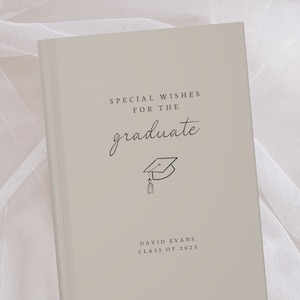 Graduation Party Guest Book- Class of 2025 Grad Party Book- High School College Graduation Gift- Graduation Advice Book- Personalized Custom
