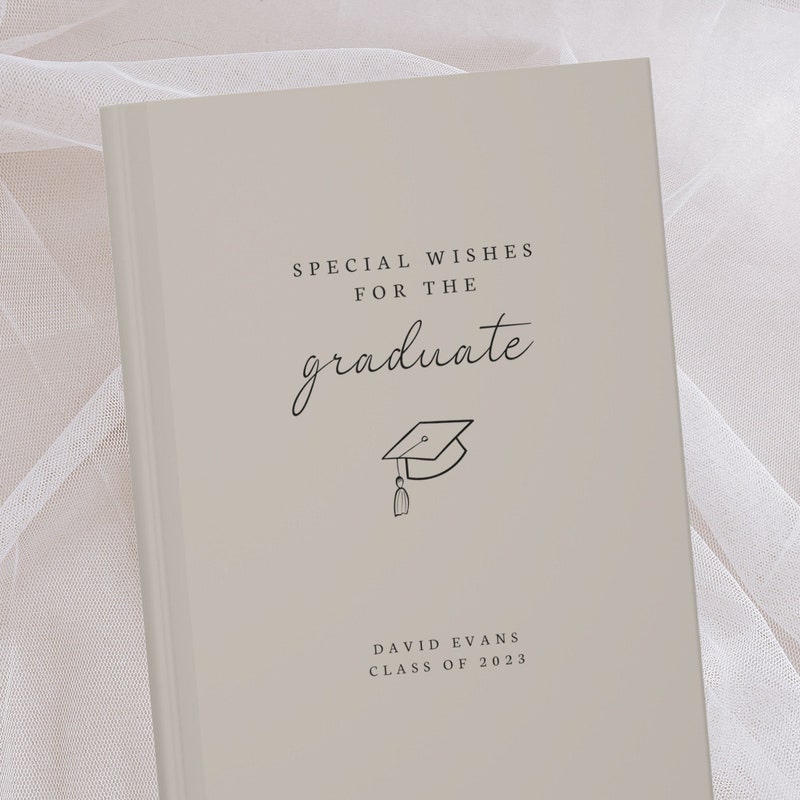 💖Buy 2 Free Shipping💖Personalized Graduation Party Guest Book, Class of 2025 Grad Party Book, High School College Graduation Gift, Graduation Advice Book