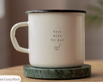 Wife Golf Mug Best Wife By Par Golfing Coffee Cup Tumbler Gifts from Husband Birthday Gifts for Wives Funny Golfer Gift Unique Gifts for Her