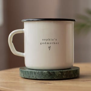 Personalized Godmother Godfather Custom Mug- Personalized Gift for Godparents- Godparent Appreciation Gifts- Mugs for Godmothers Godfathers