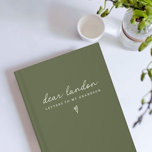 Letters To My Grandson Custom Notebook Dear Grandson Personalized Name Journal Gift Grandma Grandpa Memory Keepsake Present Grandparents