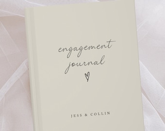 Engagement Journal Gift- Custom Wedding Notebook- Little Notes For The Big Day- Bride Gift- Personalized Name Couple Gifts- Bridal Shower