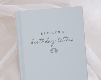 Birthday Letters- Dear Daughter Son Journal- Personalized Name Journal- Custom Journal Gift- Birthday Letters to My Child- Memory Keepsake