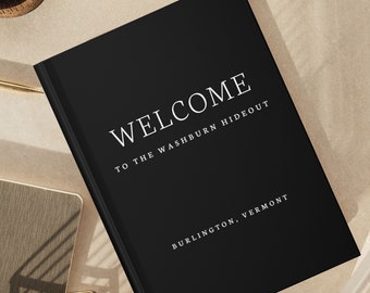 Libro degli ospiti di Airbnb- Check-in della casa in affitto- Libro di benvenuto- Libro degli ospiti della casa per le vacanze- Casa vacanza- VRBO- Regalo di inaugurazione della casa- Accesso all'hotel