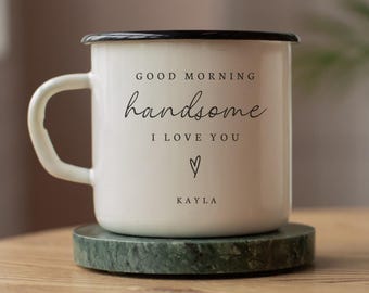 Personalized Mug from Girlfriend Wife Custom Gifts for Husband Unique Present Morning Coffee Cup Boyfriend Valentines Day Funny Gift for Him