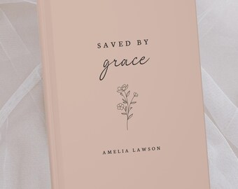 Personalized Christian Name Journal Custom Faith Notebook Gift Dear God Diary Journals Gift for Mom Scripture Gift for Women Religious Gift
