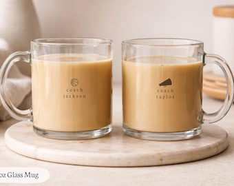 Custom Coach Mug Personalized Gift for Coach Appreciation Soccer Volleyball Cheer Coach Thank You Gifts End of Season Present for Coaches