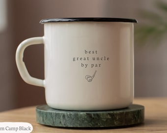 Great Uncle Golf Mug Gift- Best Great Uncle By Par Golfing Coffee Cup Tumbler Gifts from Great Niece Nephew, Birthday Gifts for Grand Uncles