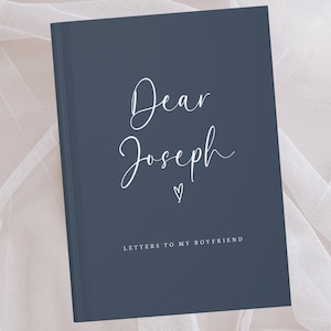 Cartas a mi novio, cuaderno personalizado: querido novio, diario con nombre personalizado, regalo de novia, regalos de aniversario de citas personalizados