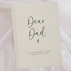 Cuaderno de cartas a mi papá - Diario de duelo por la pérdida de un padre - Regalo conmemorativo para papá - Regalo conmemorativo para papá - Regalo para el duelo - Simpatía por la pérdida de un padre
