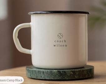 Custom Coach Mug Personalized Gift for Coach Appreciation Basketball Baseball Soccer Coach Thank You Gifts End of Season Present for Coaches