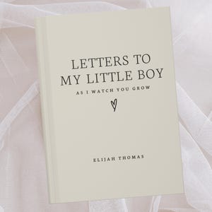 Letters To My Little Boy Notebook Dear Son Custom Journal Personalized Name Memory Keepsake Baby Birthday Letters New Mom Baby Shower Gift