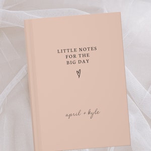 Wedding Notebook- Little Notes For The Big Day- Engagement Gift- Bride Gift- Personalized Name Journal- Custom Journal Gift- Bridal Shower