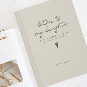 Cartas a mi hija Diario de duelo, Regalo de cuaderno por pérdida de hija, Recuerdo de hija, Regalos conmemorativos para padres en duelo, Condolencias por el bebé