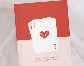 Game Night Score Book- Personalized Game Lover Gift- Custom Score Keeping Record Book- Game Room- Couples Game Night- Board Game Lover Gifts