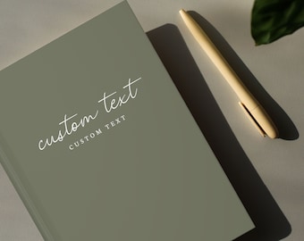 Personalized Notebook- Custom Text Notebook- Custom Logo Book- Custom Journal- Custom Book with Own Text- Company Gift- Quote Notebook Cover
