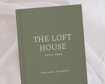 Libro degli ospiti di Airbnb - Libro degli ospiti della casa in affitto - Libro di benvenuto - Libro degli ospiti della casa per le vacanze - Casa vacanza - VRBO - Regalo di inaugurazione della casa - Accesso all'hotel