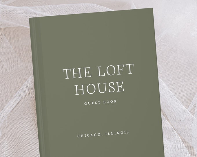 Airbnb Guest Book- Rental House Guest Book- Welcome Book- Vacation Home Guest Book- Vacation Rental- VRBO- Housewarming Gift- Hotel Sign In