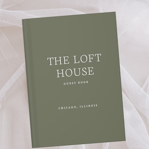 Libro degli ospiti di Airbnb - Libro degli ospiti della casa in affitto - Libro di benvenuto - Libro degli ospiti della casa per le vacanze - Casa vacanza - VRBO - Regalo di inaugurazione della casa - Accesso all'hotel