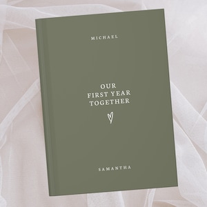 Gepersonaliseerd notitieboek voor koppels - aangepast papier jubileumcadeau - ons eerste jaar samen - geheugen aandenken koppel - Bucketlist-boek - bruiloft Anni