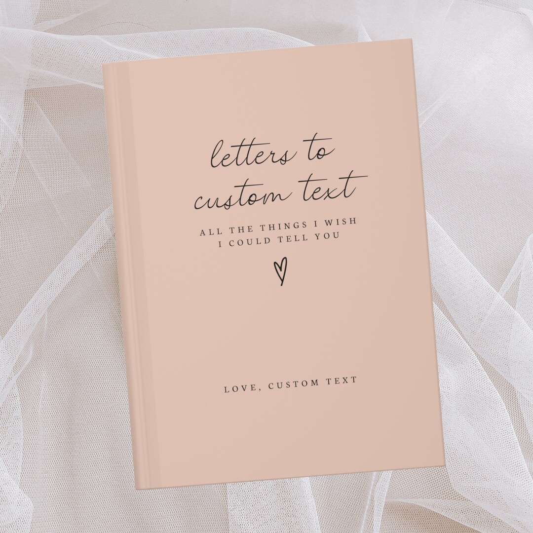 Letters to My Custom Notebook- Personalized Grief Loss Journal- Memorial Sympathy Gift- Parent ...