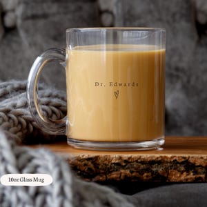 Custom Name Doctor Mug Personalized PHD Graduation Gift Med School Grad Present Doctorate Mug New DR Mug White Coat Ceremony Gifts For Her image 5