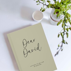 Briefe an meinen Sohn im Himmel Personalisiertes Notizbuch - benutzerdefinierte Sohn Verlust Trauer Journal - Kindergedenkmal Geschenk - trauernde Eltern Beileid Buch 5 - Sage