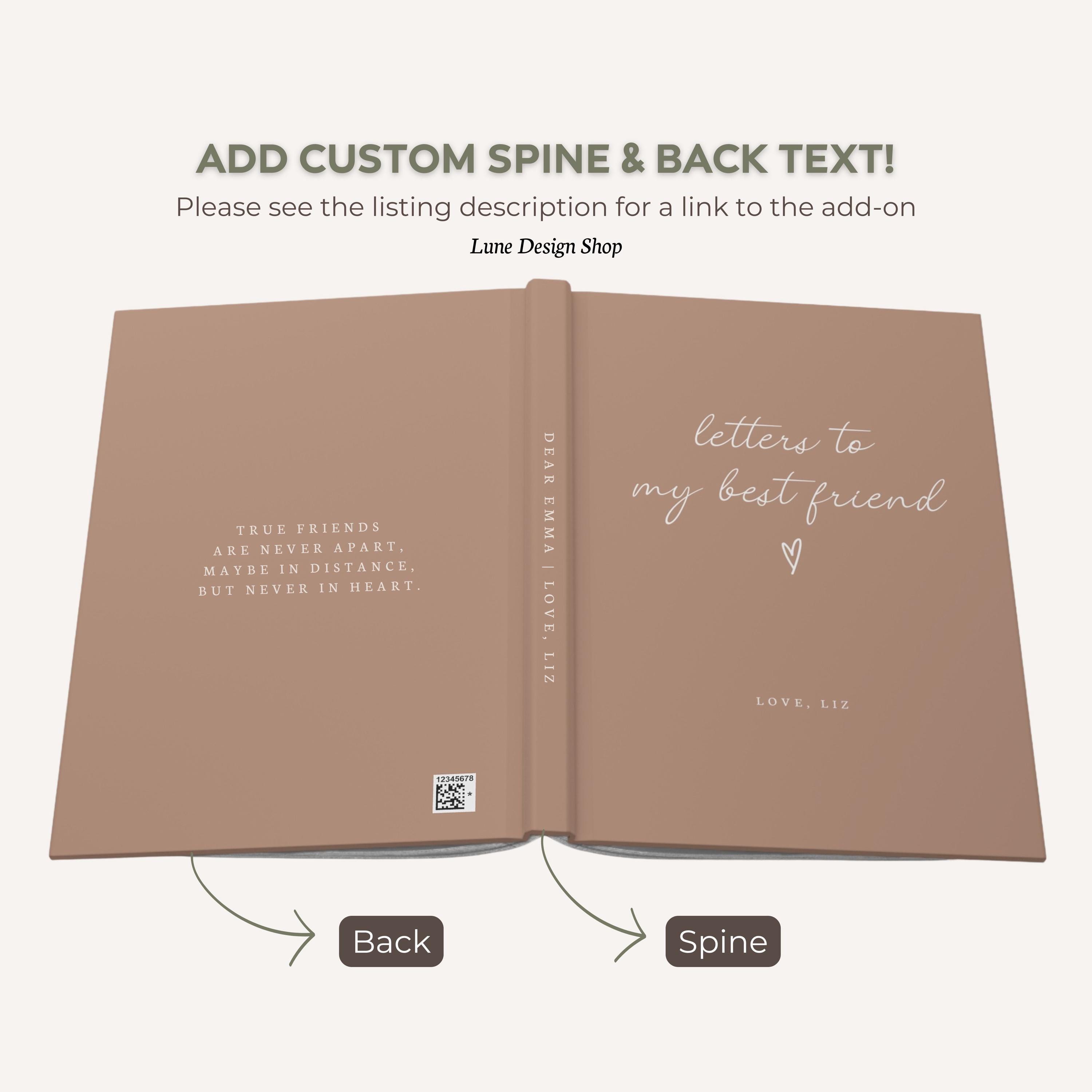 Letters to My Best Friend Notebook- Custom Bestie Gift- Personalized ...
