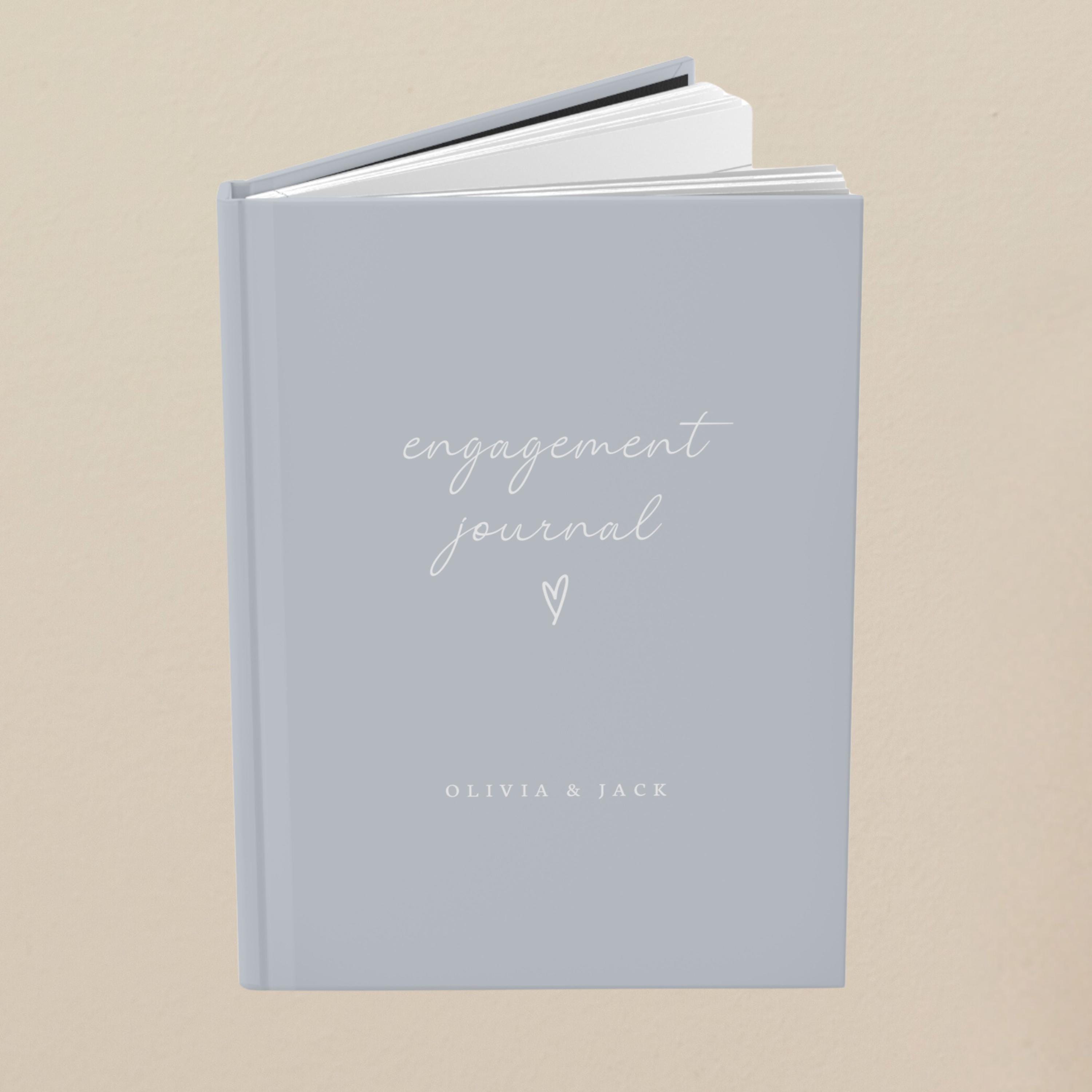 Engaged Journal Engagement Journal Gift- Custom Wedding Notebook- Little Notes for the ...