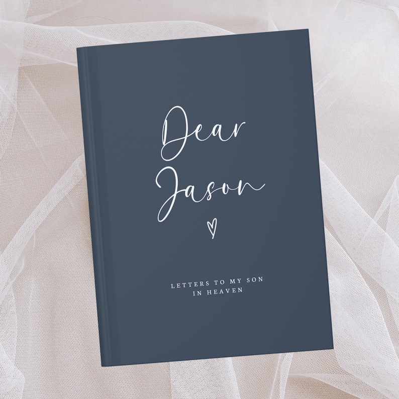Briefe an meinen Sohn im Himmel Personalisiertes Notizbuch - benutzerdefinierte Sohn Verlust Trauer Journal - Kindergedenkmal Geschenk - trauernde Eltern Beileid Buch 22 - Anchor
